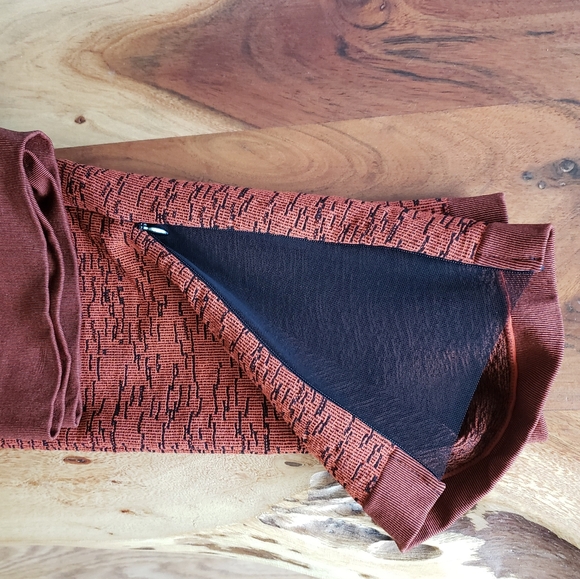 NIB, WOLFORD, ORANGE BLACK ZIPPER LEGGINGS M,L - Picture 11 of 15